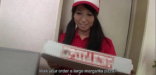  Miku Oguri is a horny pizza delivery girl